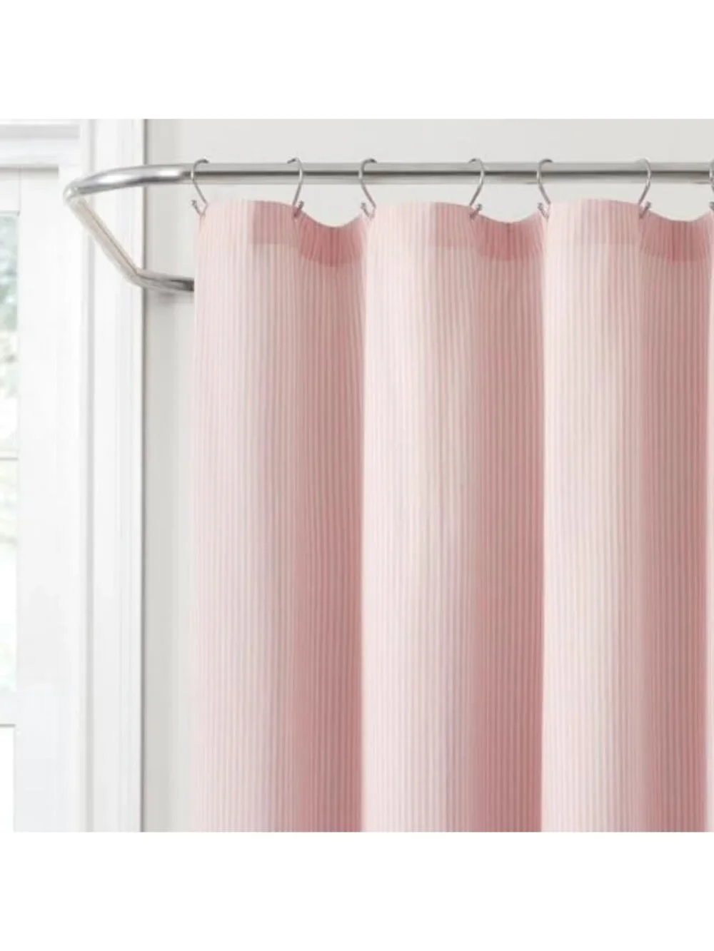 Vintage Stripe Yarn Dyed Cotton Shower Curtain, 72